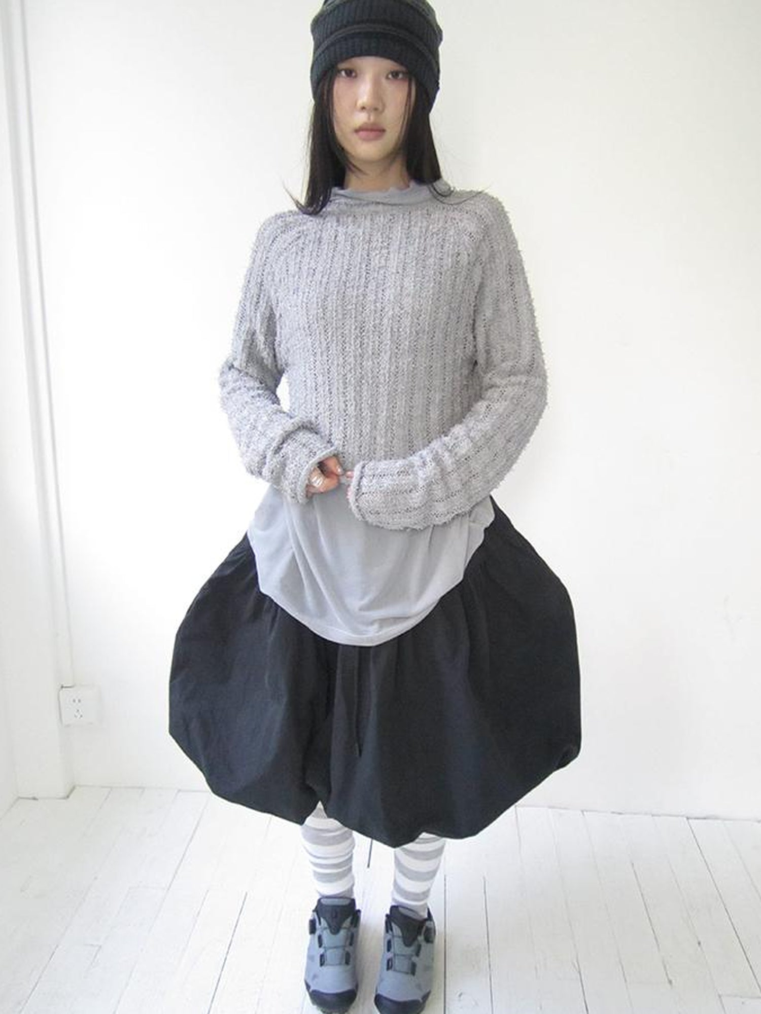 Vintage Bow Waist Puff Skirt