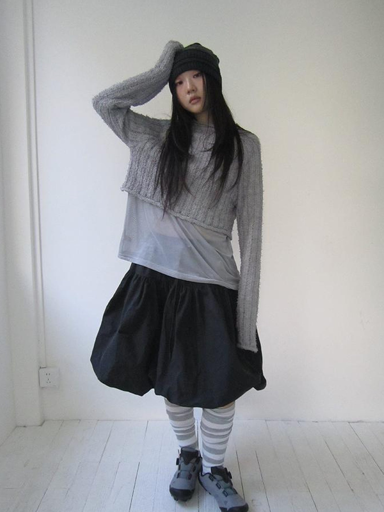 Vintage Bow Waist Puff Skirt