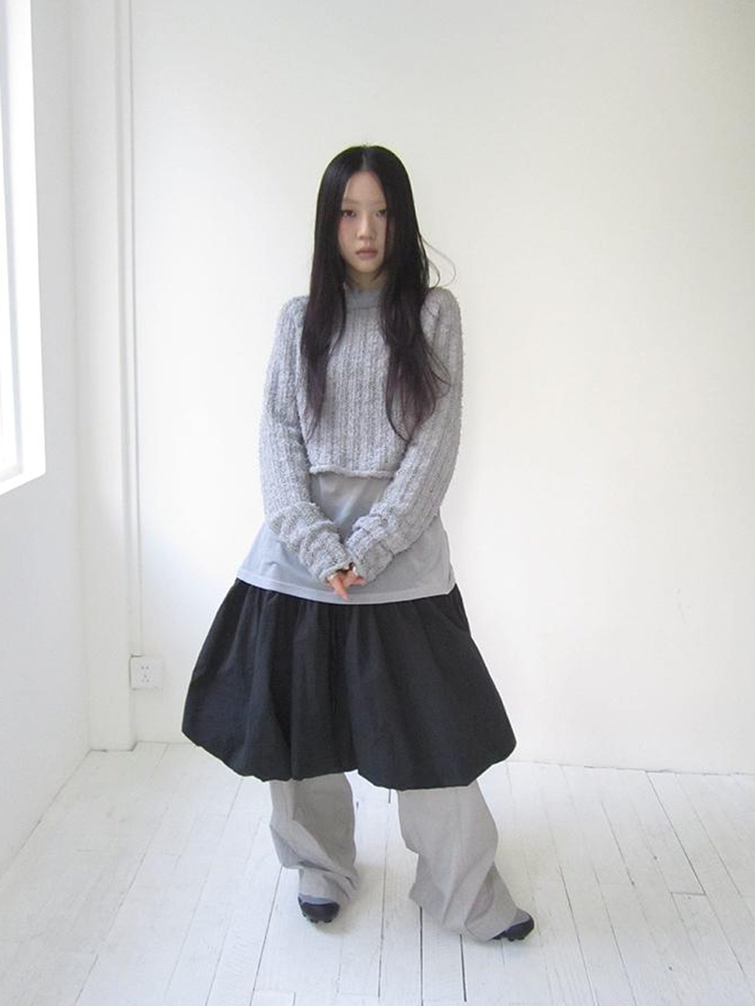 Vintage Bow Waist Puff Skirt