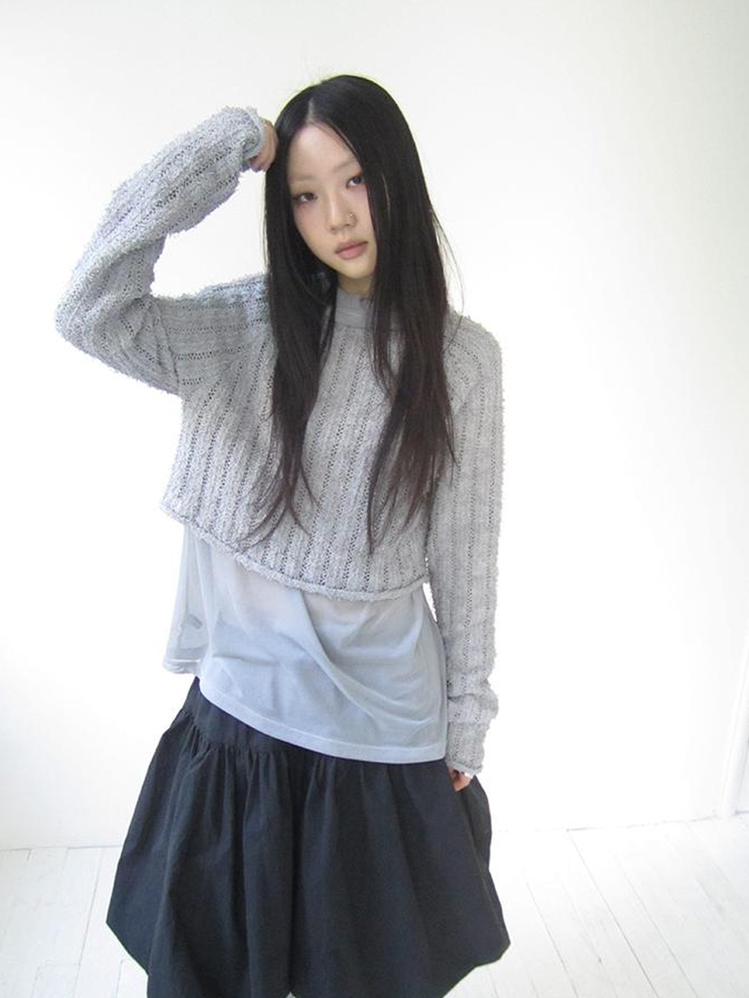 Vintage Bow Waist Puff Skirt