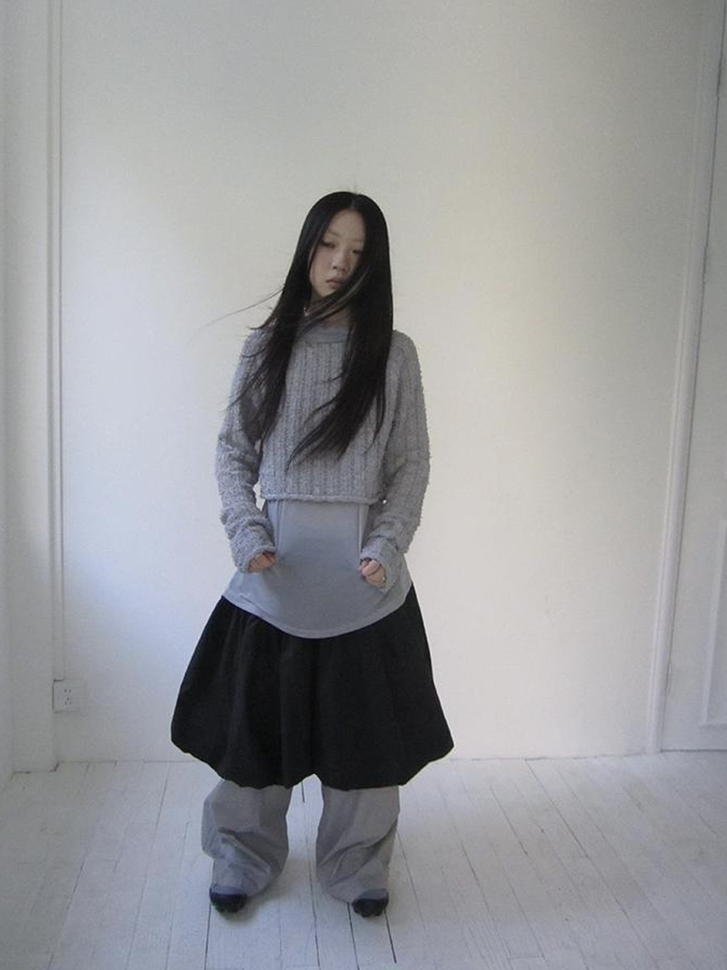 Vintage Bow Waist Puff Skirt