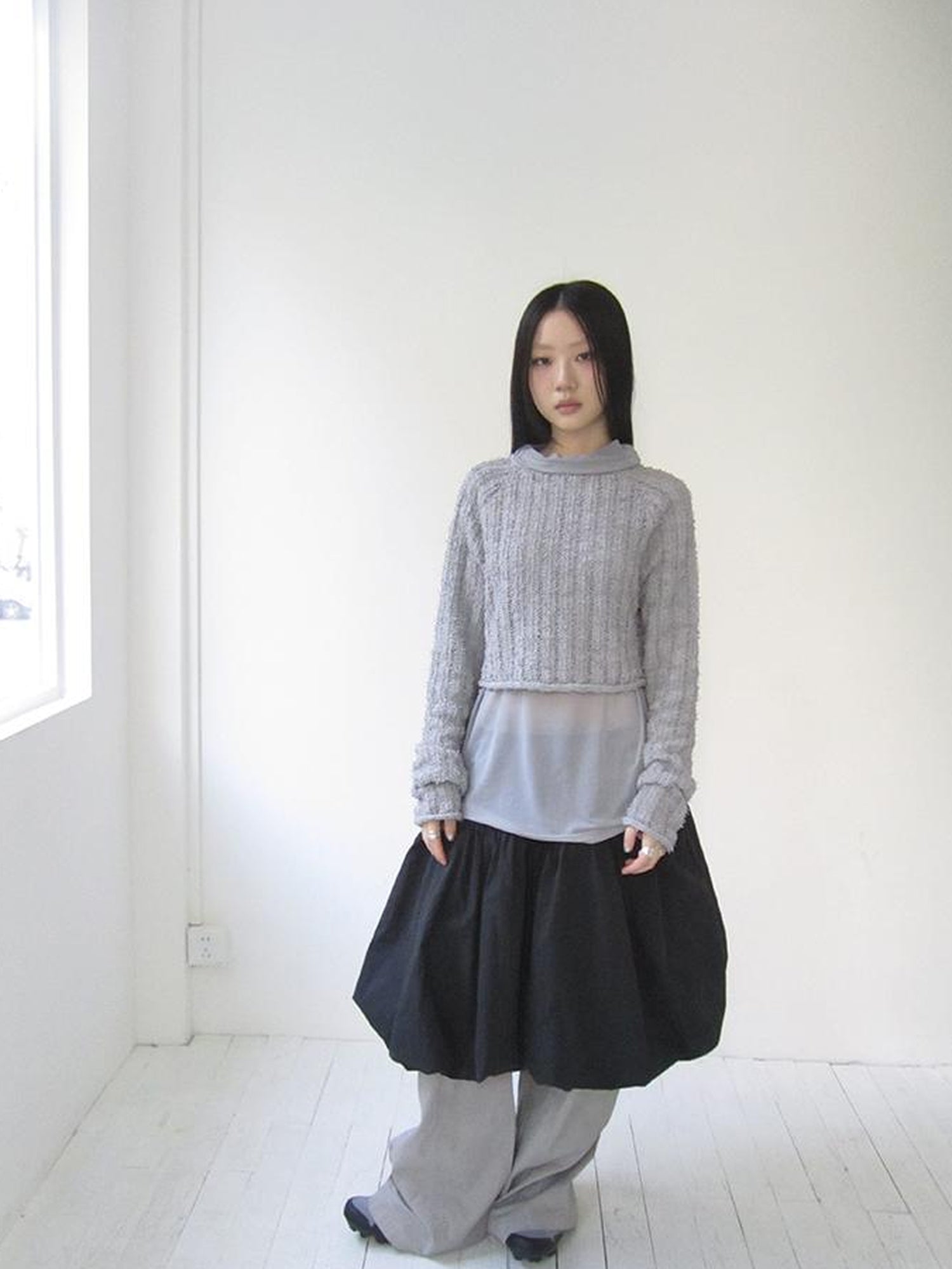 Vintage Bow Waist Puff Skirt