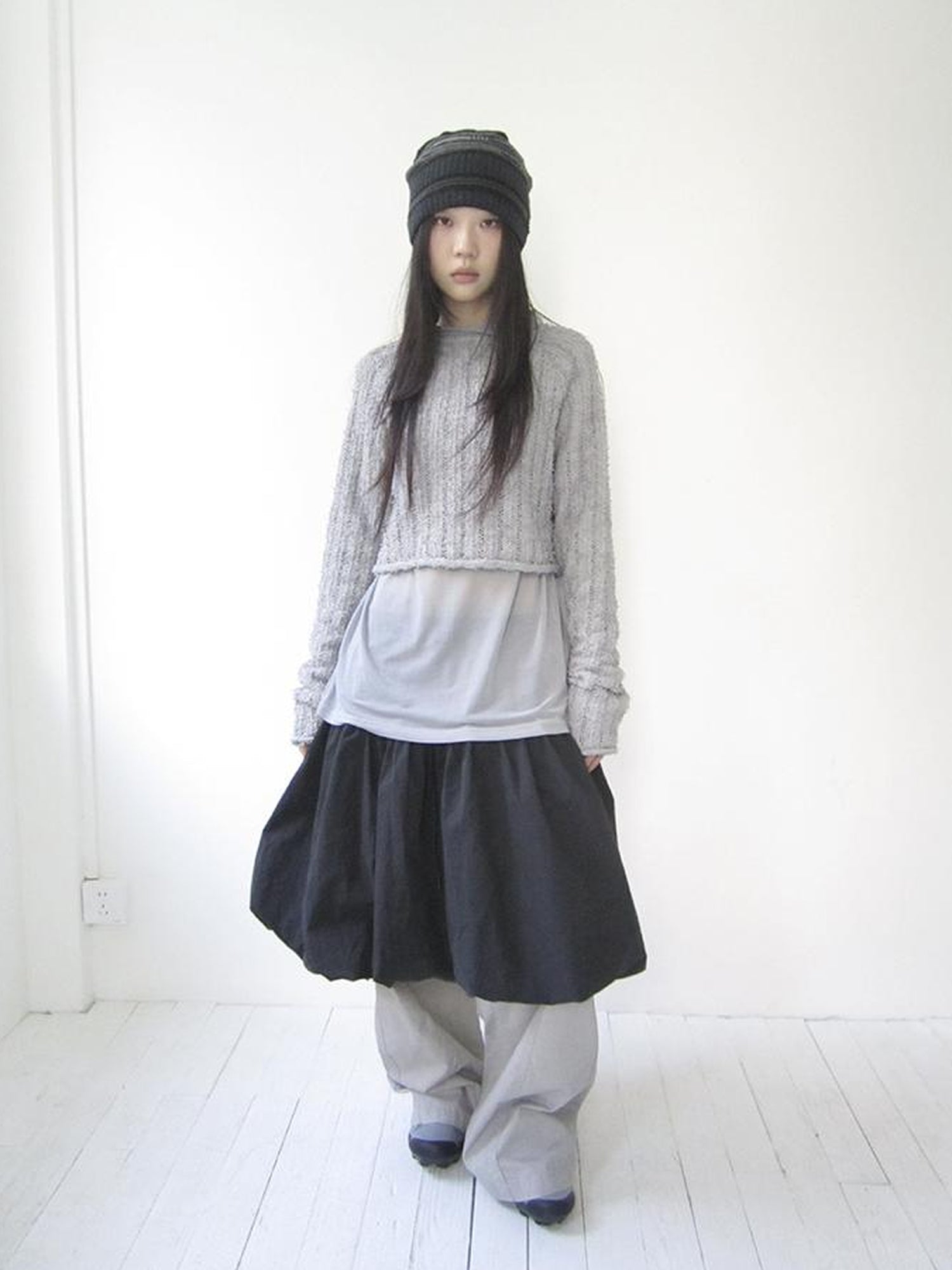 Vintage Bow Waist Puff Skirt