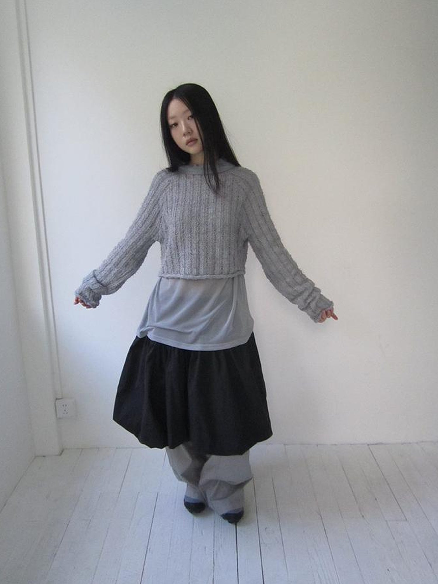 Vintage Bow Waist Puff Skirt