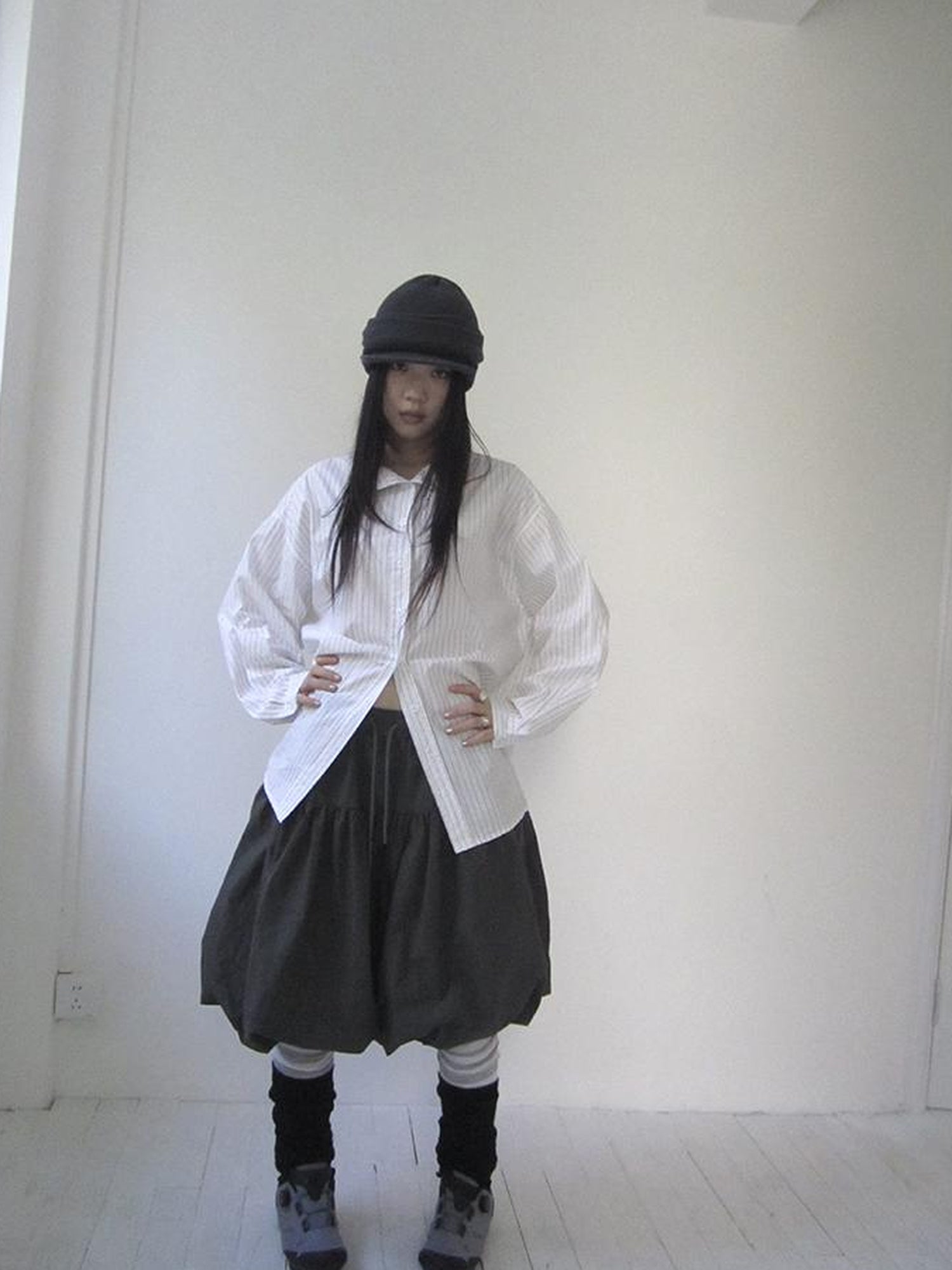 Vintage Bow Waist Puff Skirt
