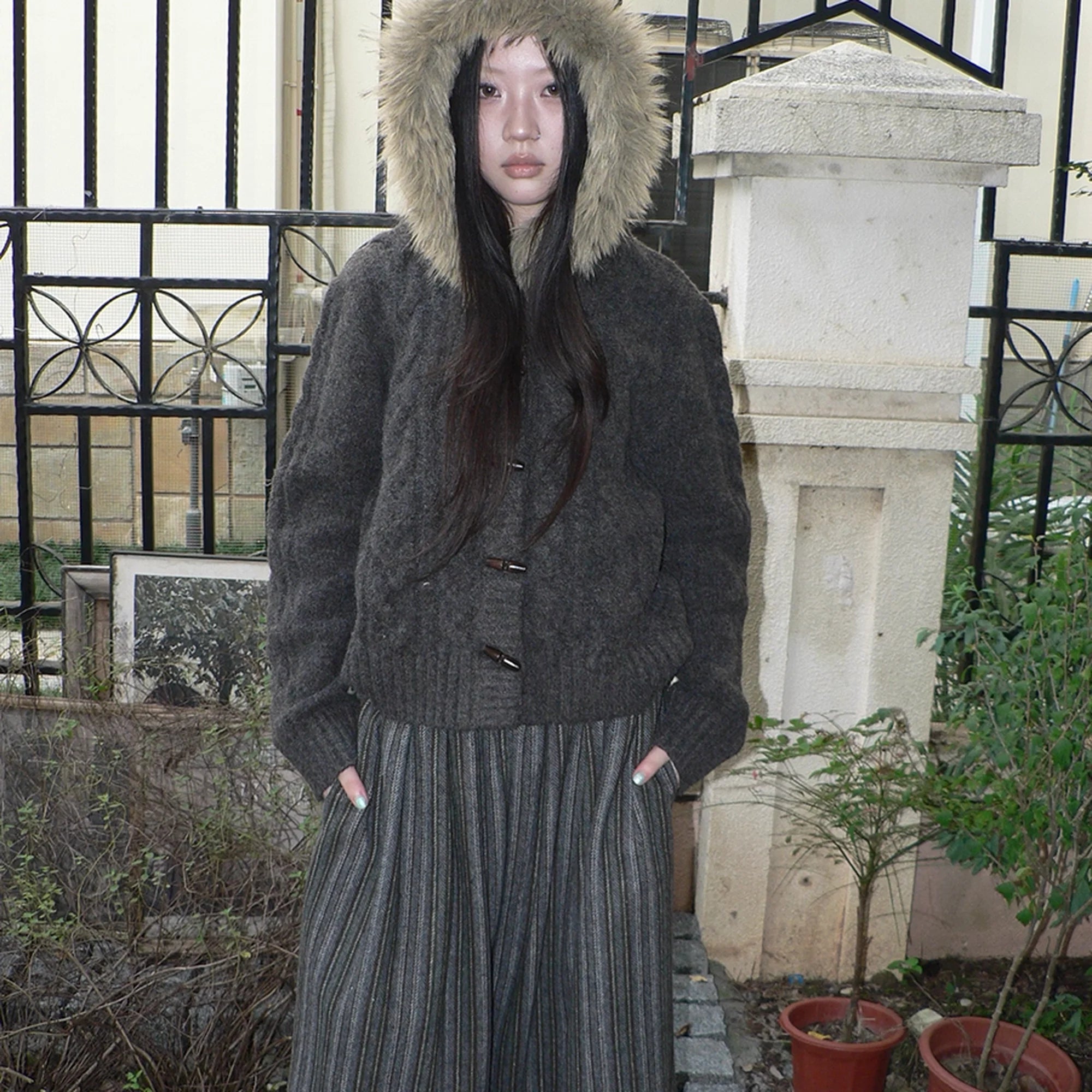 ang_project_Vintage_Cable_Knit_Hooded_Cardigan_With_Fur_Trim_And_Toggle_Buttons_MISSTT