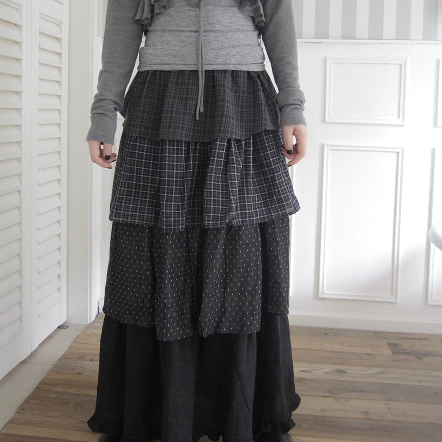 ang_project_Vintage_Checkered_Polka_Dot_Tiered_Ruffle_Skirt_MISSTT