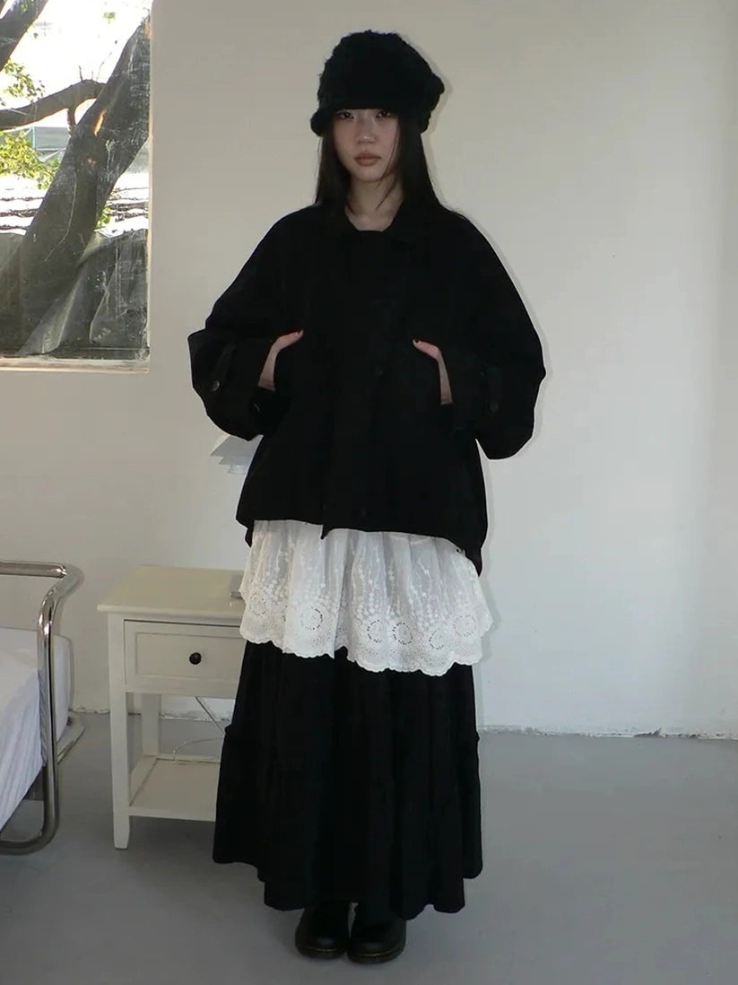 ang project Vintage Double Breasted Cropped Work Jacket Jacket