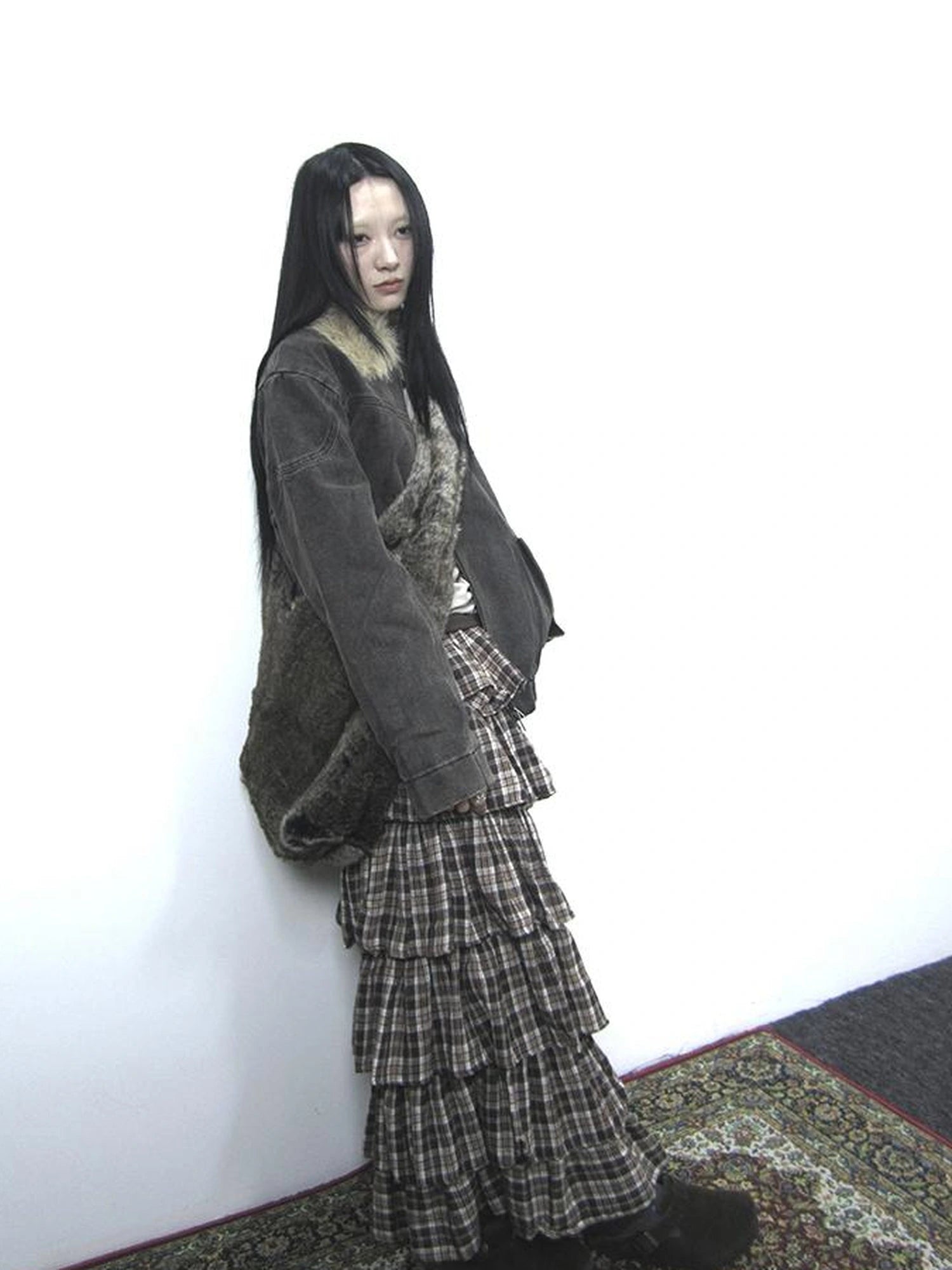 Vintage Faux Fur Shoulder Bag Large Capacity Fluffy Crossbody