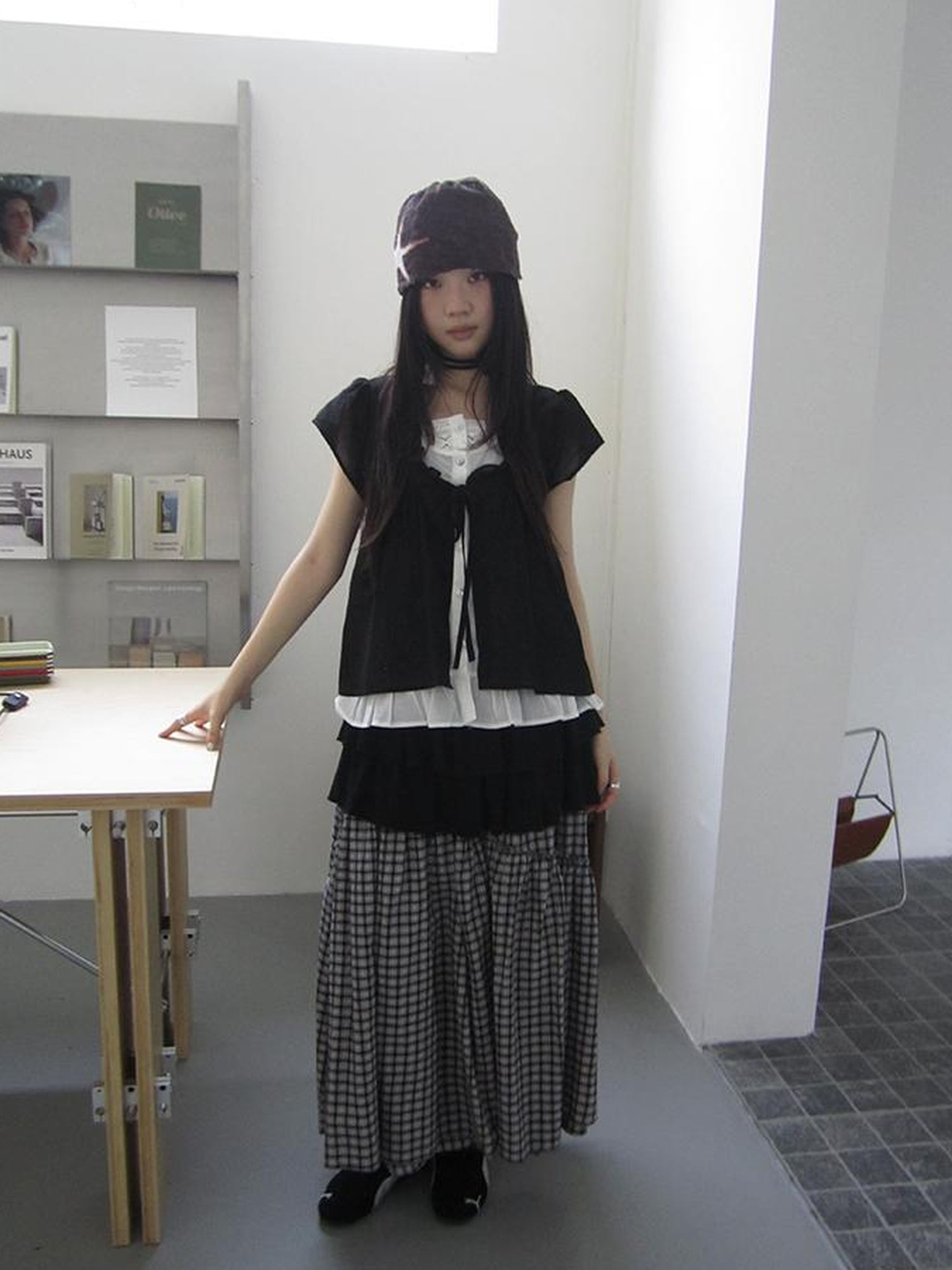 ang project Vintage Inspired Two Tone Short Sleeve Shirt