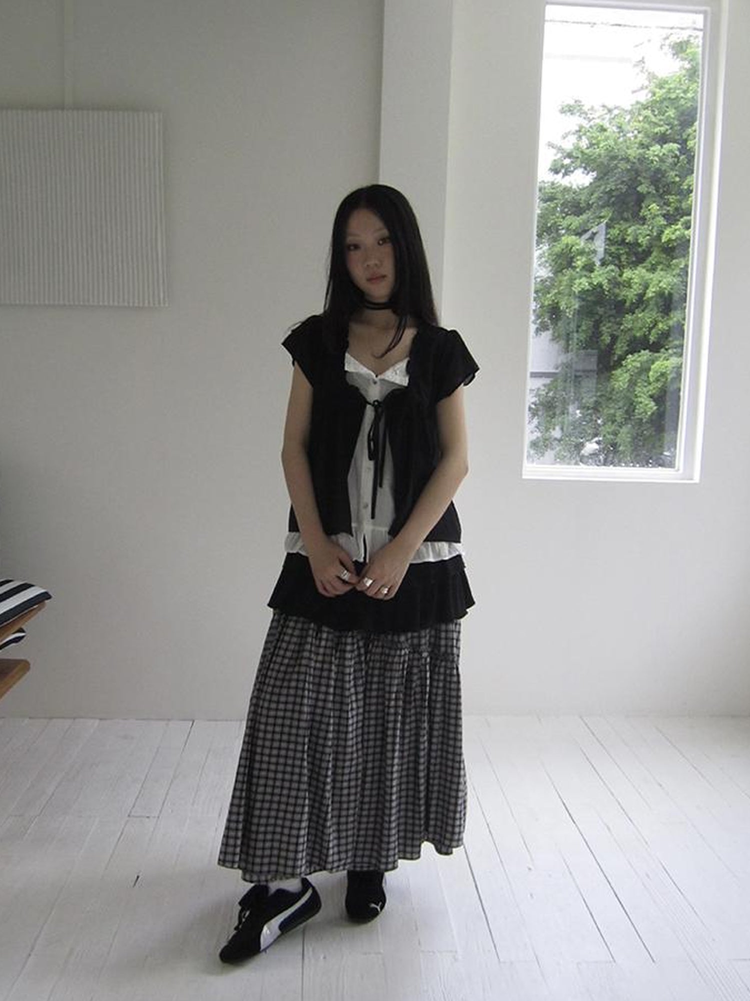 ang project Vintage Inspired Two Tone Short Sleeve Shirt