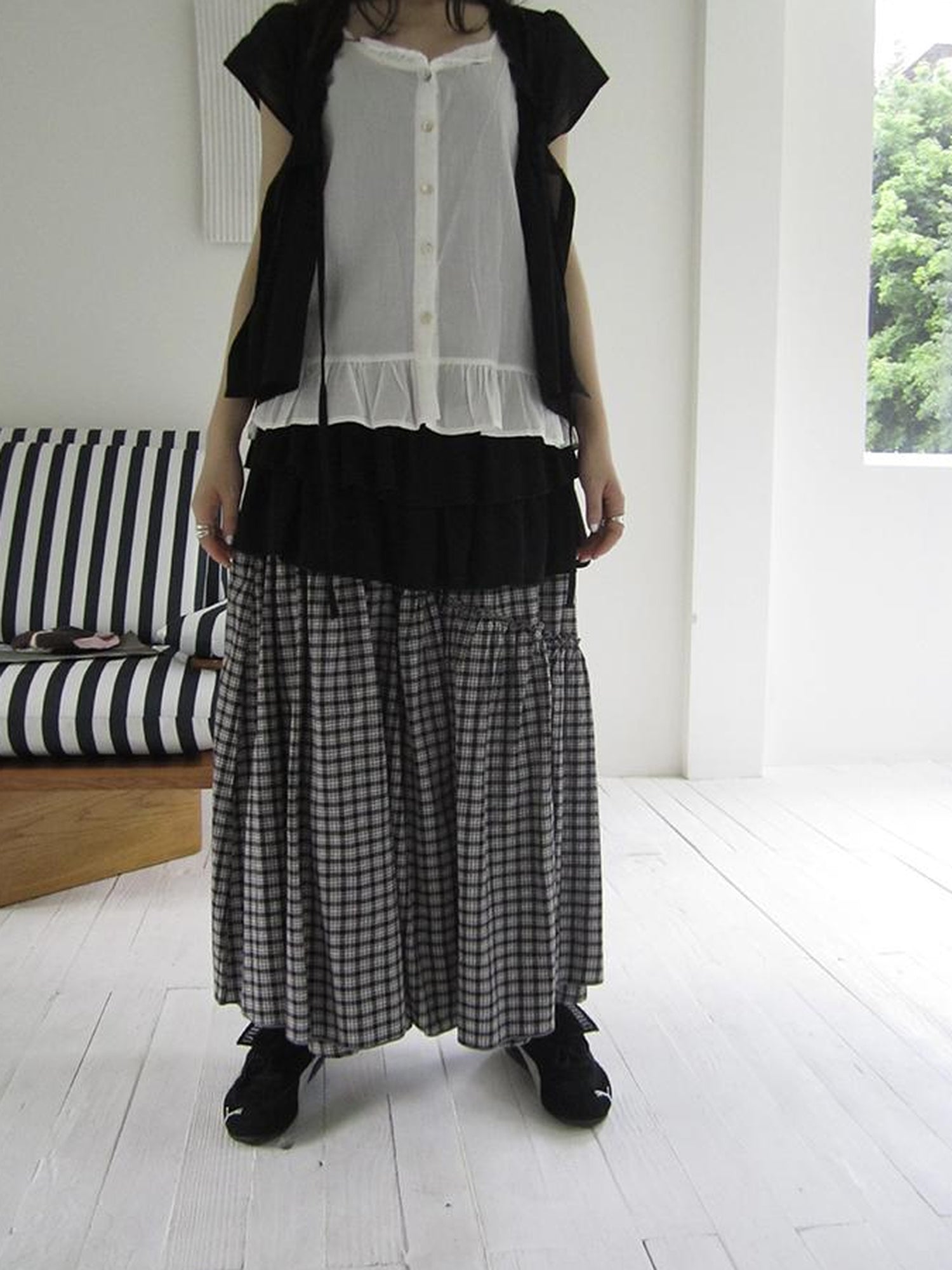 ang project Vintage Inspired Two Tone Short Sleeve Shirt