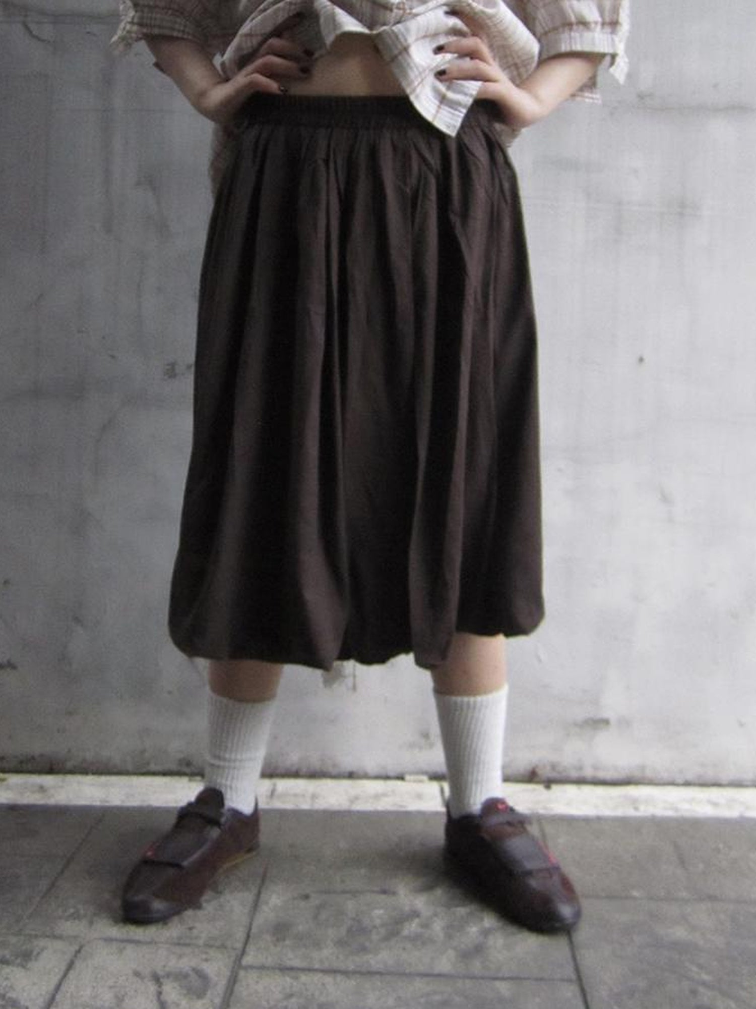 ang project Vintage Lightweight Ruffle Bloom Skirt