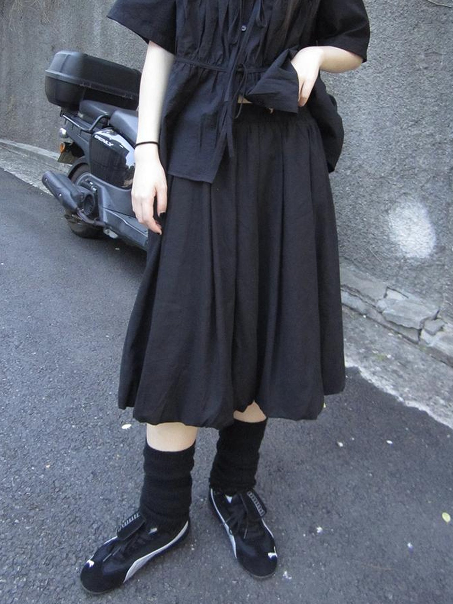 ang project Vintage Lightweight Ruffle Bloom Skirt