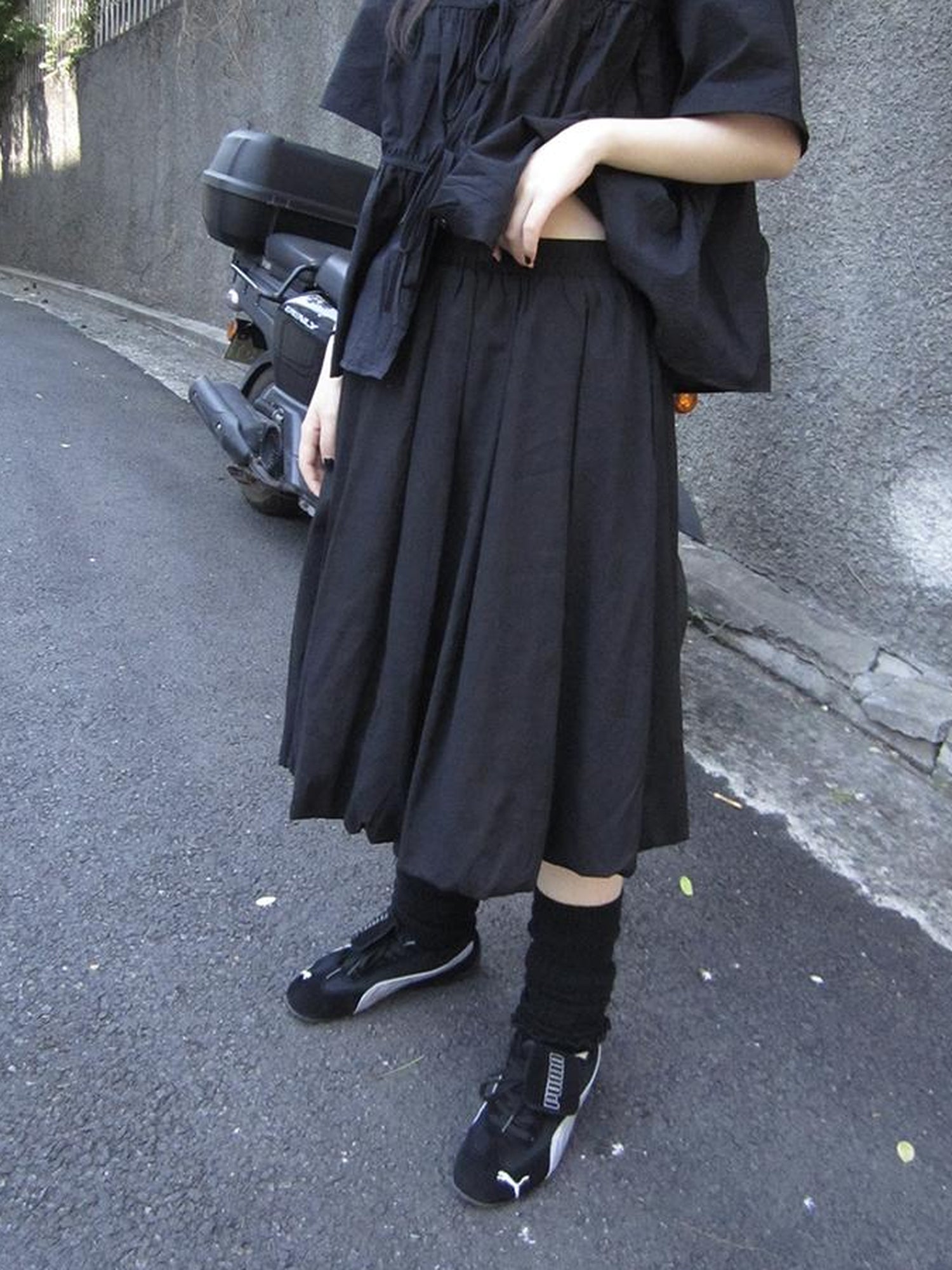 ang project Vintage Lightweight Ruffle Bloom Skirt