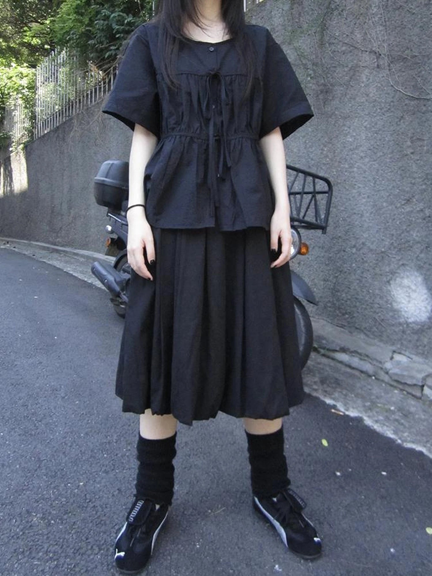 Vintage Lightweight Ruffle Bloom Skirt