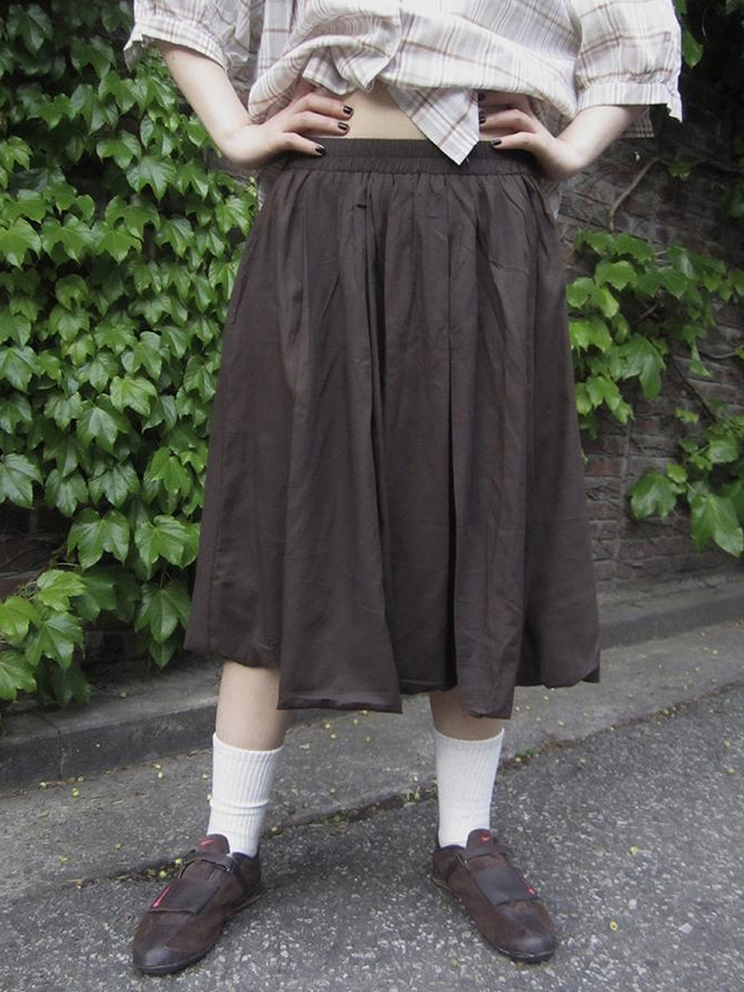 ang project Vintage Lightweight Ruffle Bloom Skirt