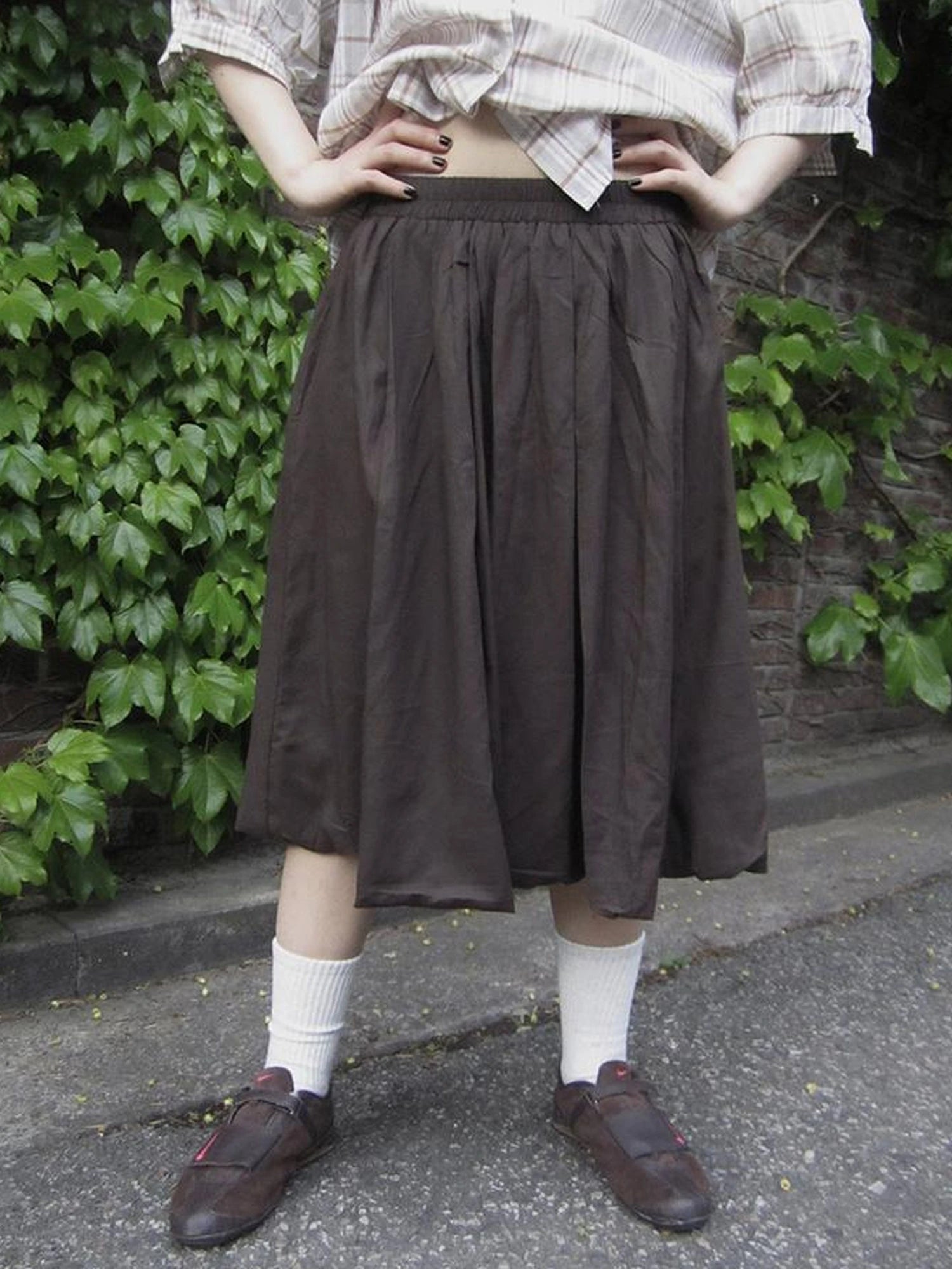 Vintage Lightweight Ruffle Bloom Skirt