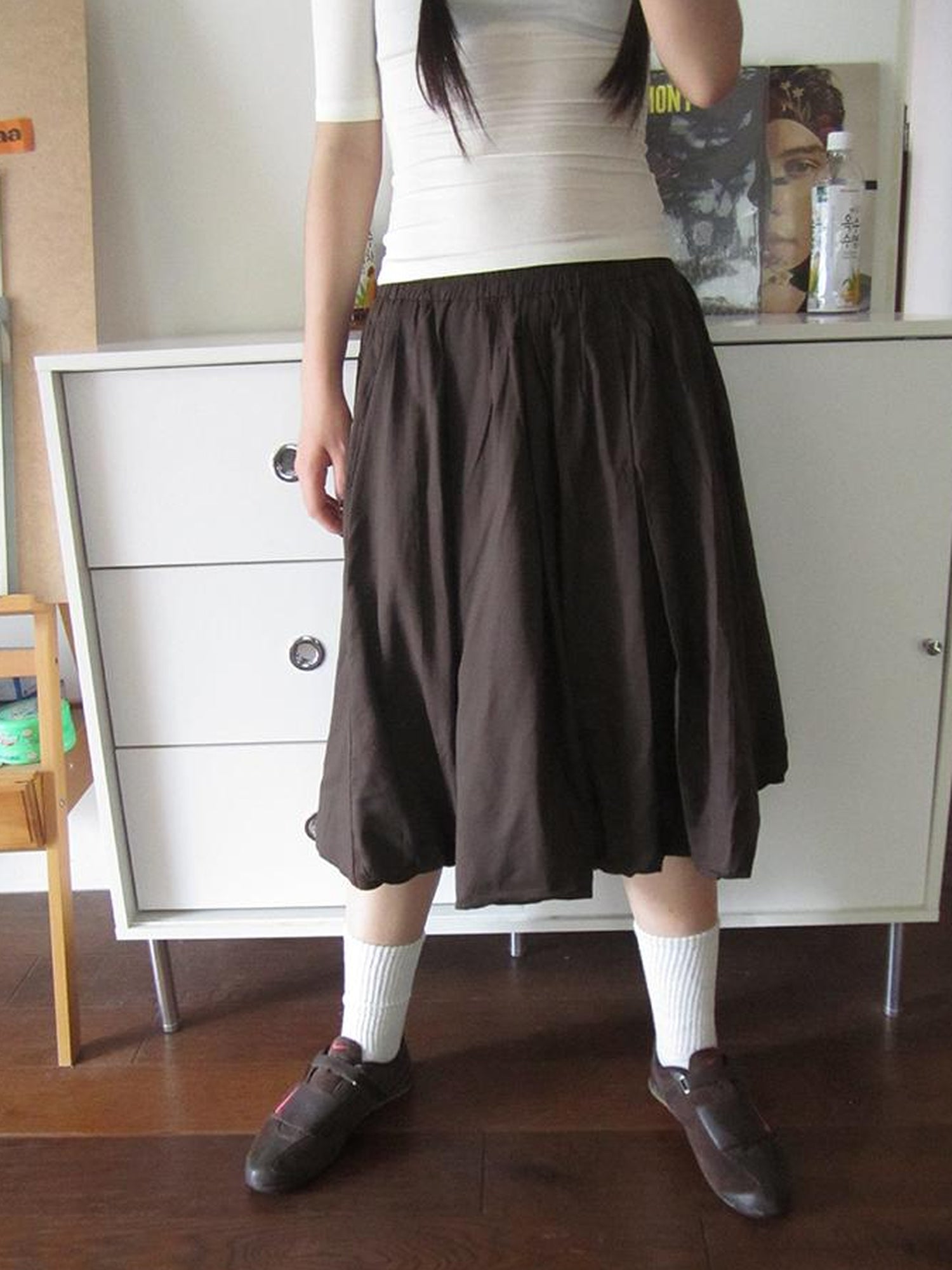 ang project Vintage Lightweight Ruffle Bloom Skirt