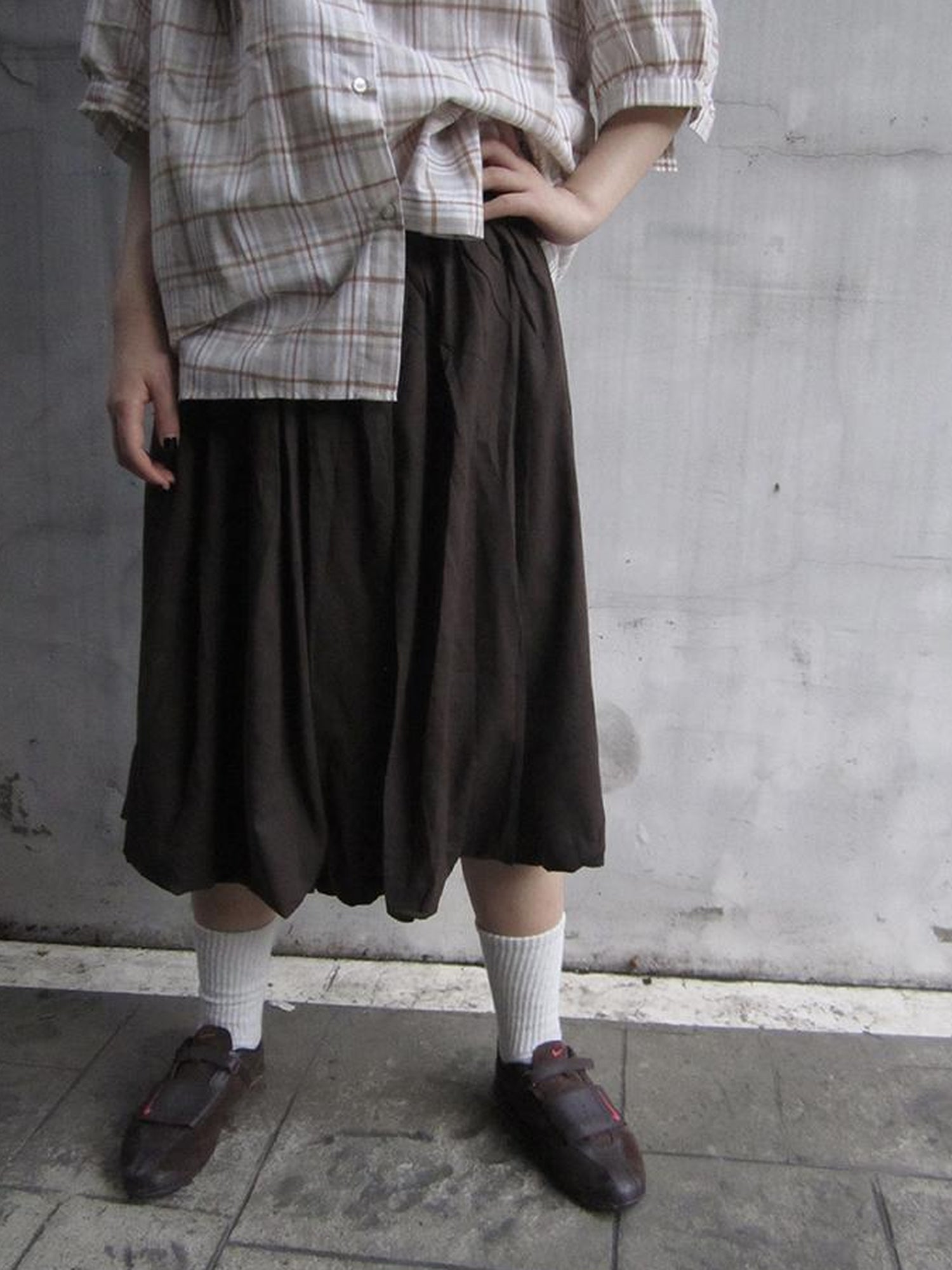 ang project Vintage Lightweight Ruffle Bloom Skirt