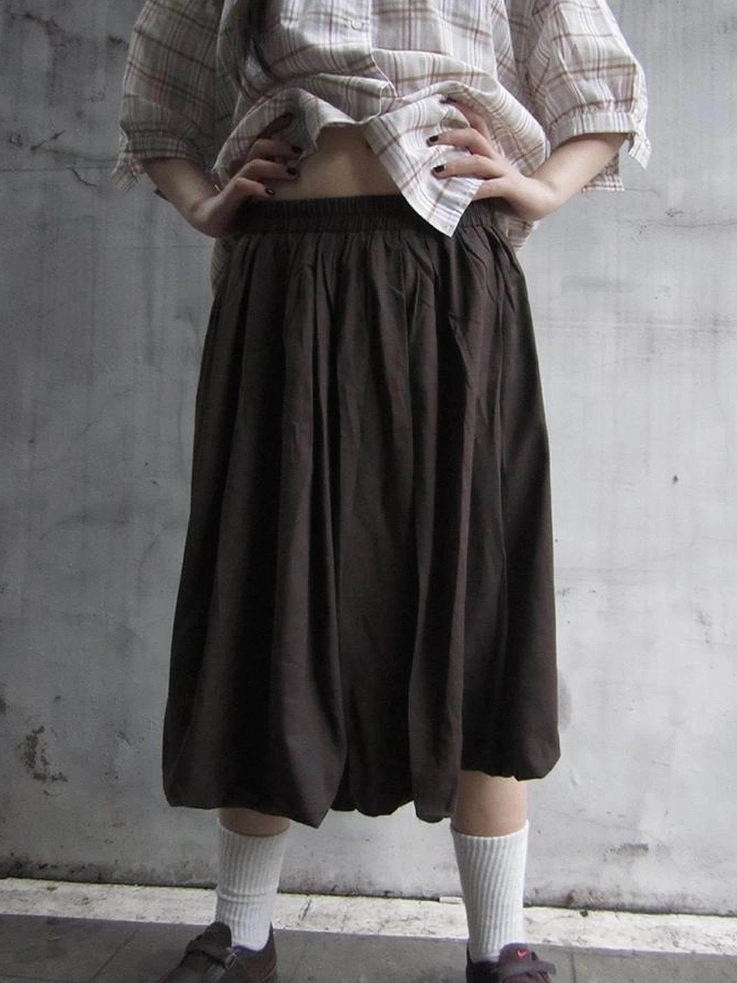 Vintage Lightweight Ruffle Bloom Skirt