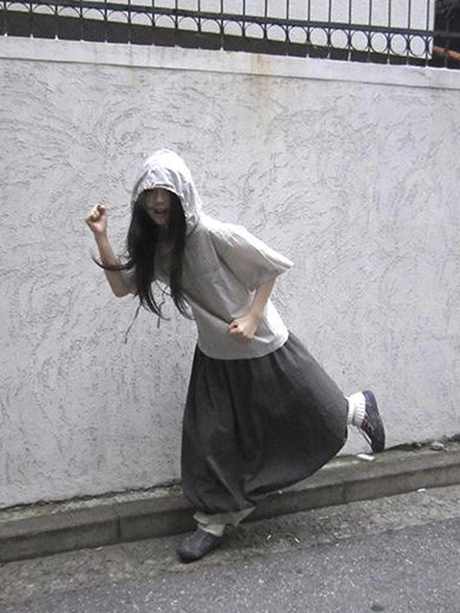 Vintage Plaid Short Sleeve Hooded Shirt