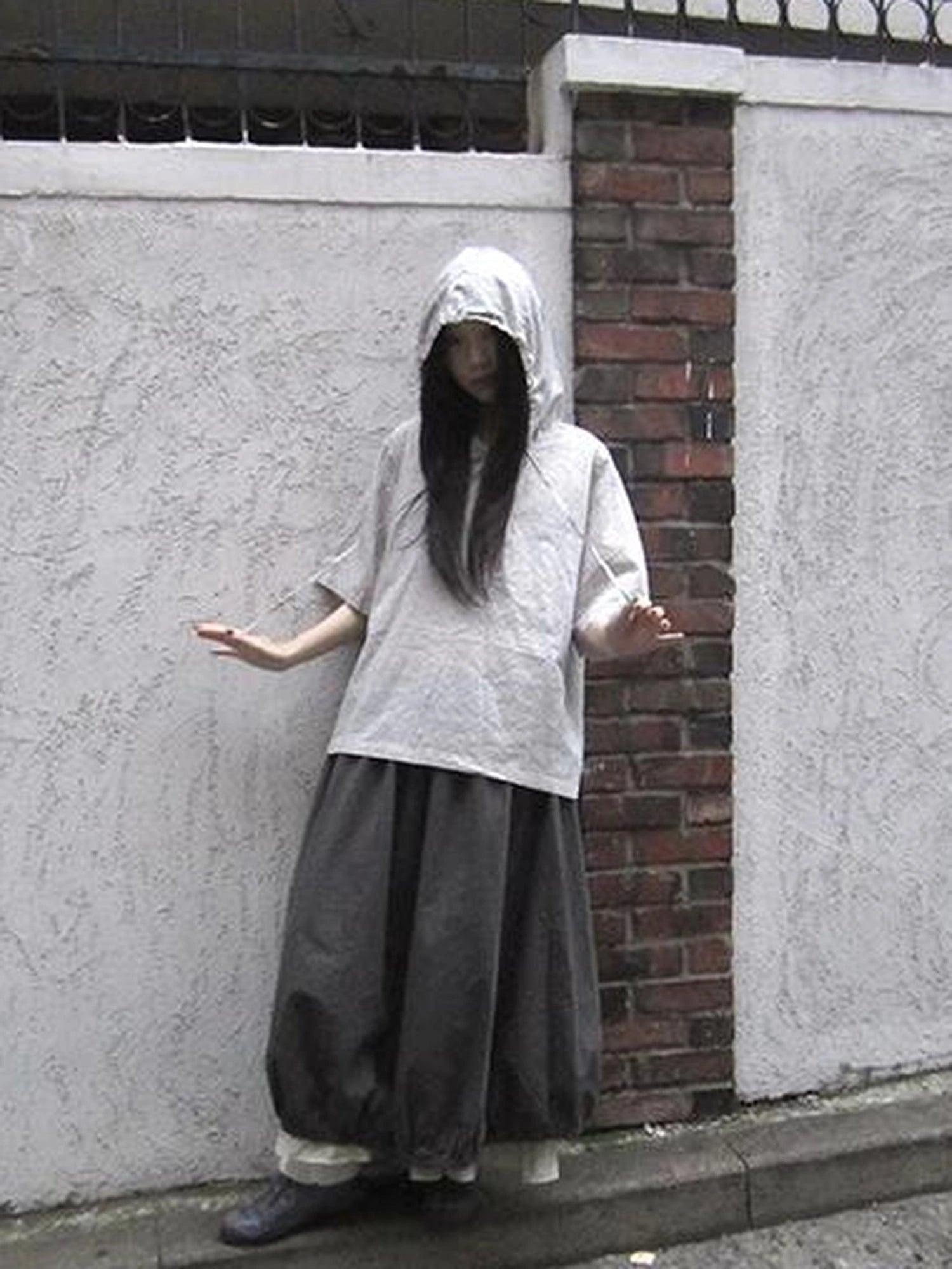 Vintage Plaid Short Sleeve Hooded Shirt