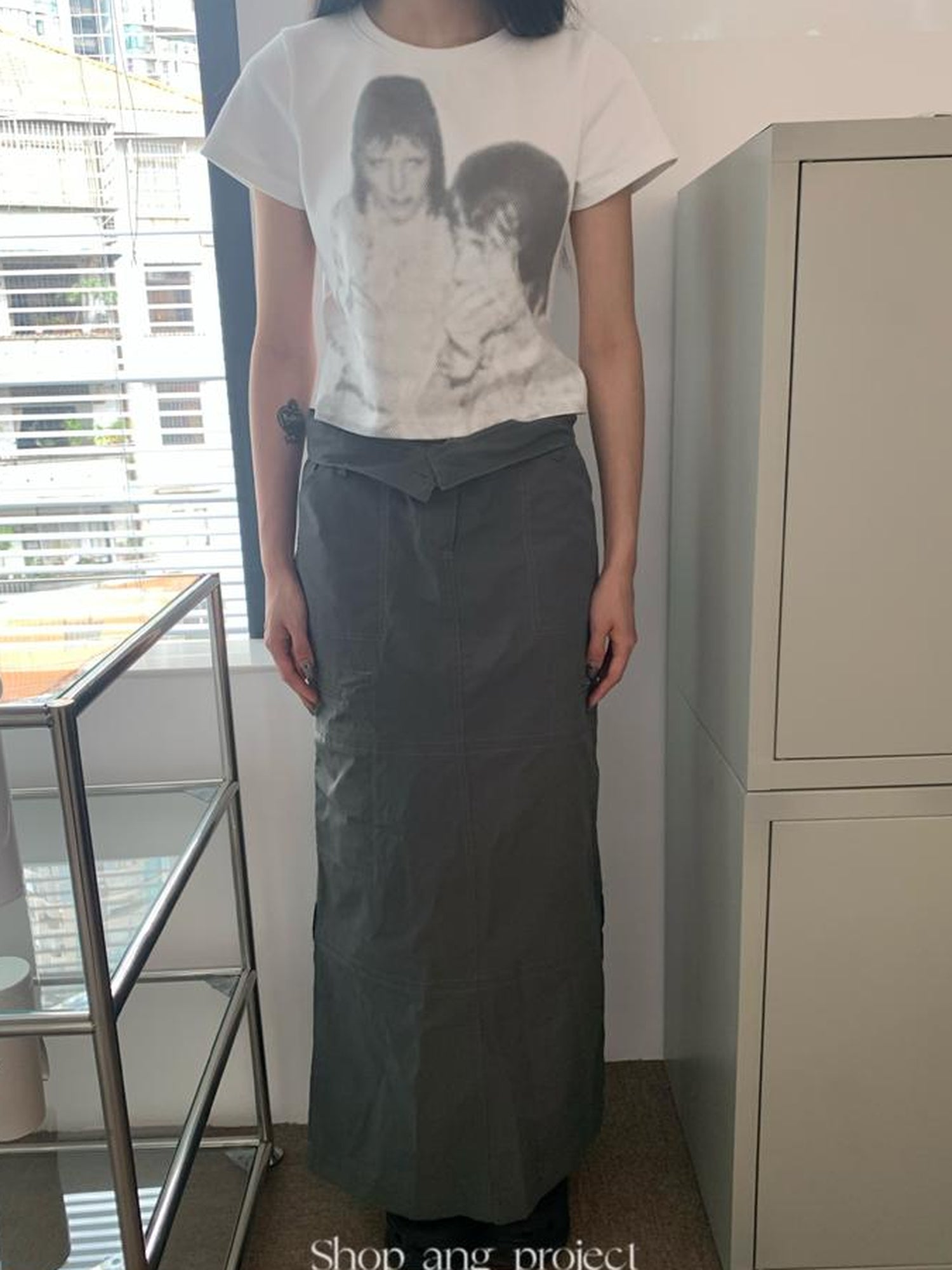 Updateang project Vintage Portrait Print Cropped Tee Summer 2022