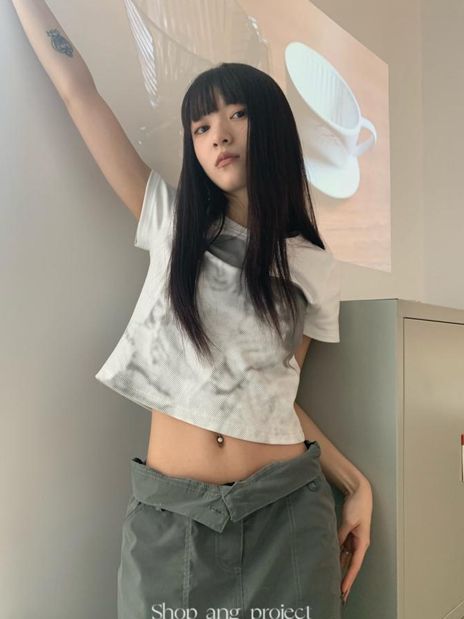 Updateang project Vintage Portrait Print Cropped Tee Summer 2022