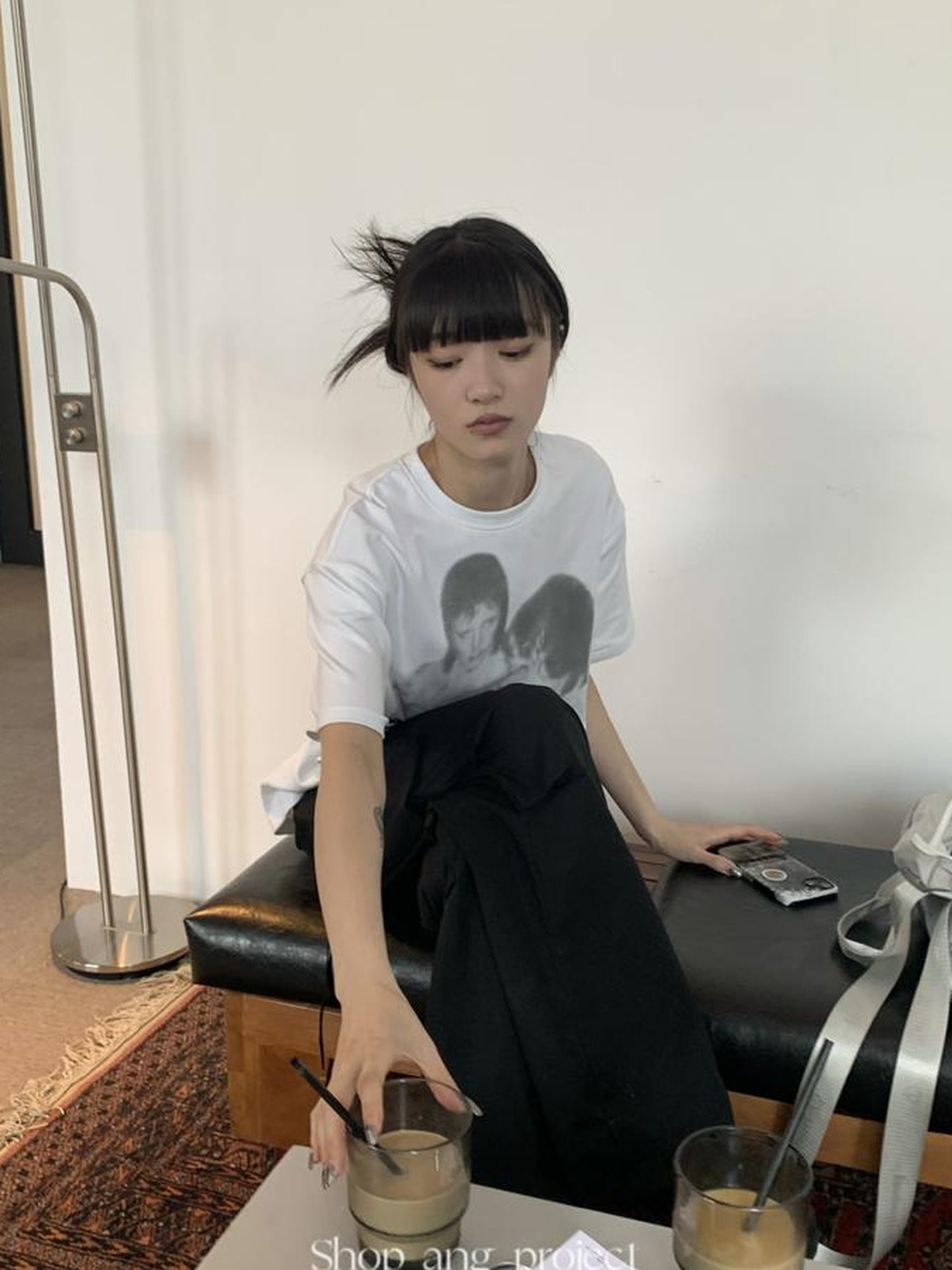 Updateang project Vintage Portrait Print Cropped Tee Summer 2022