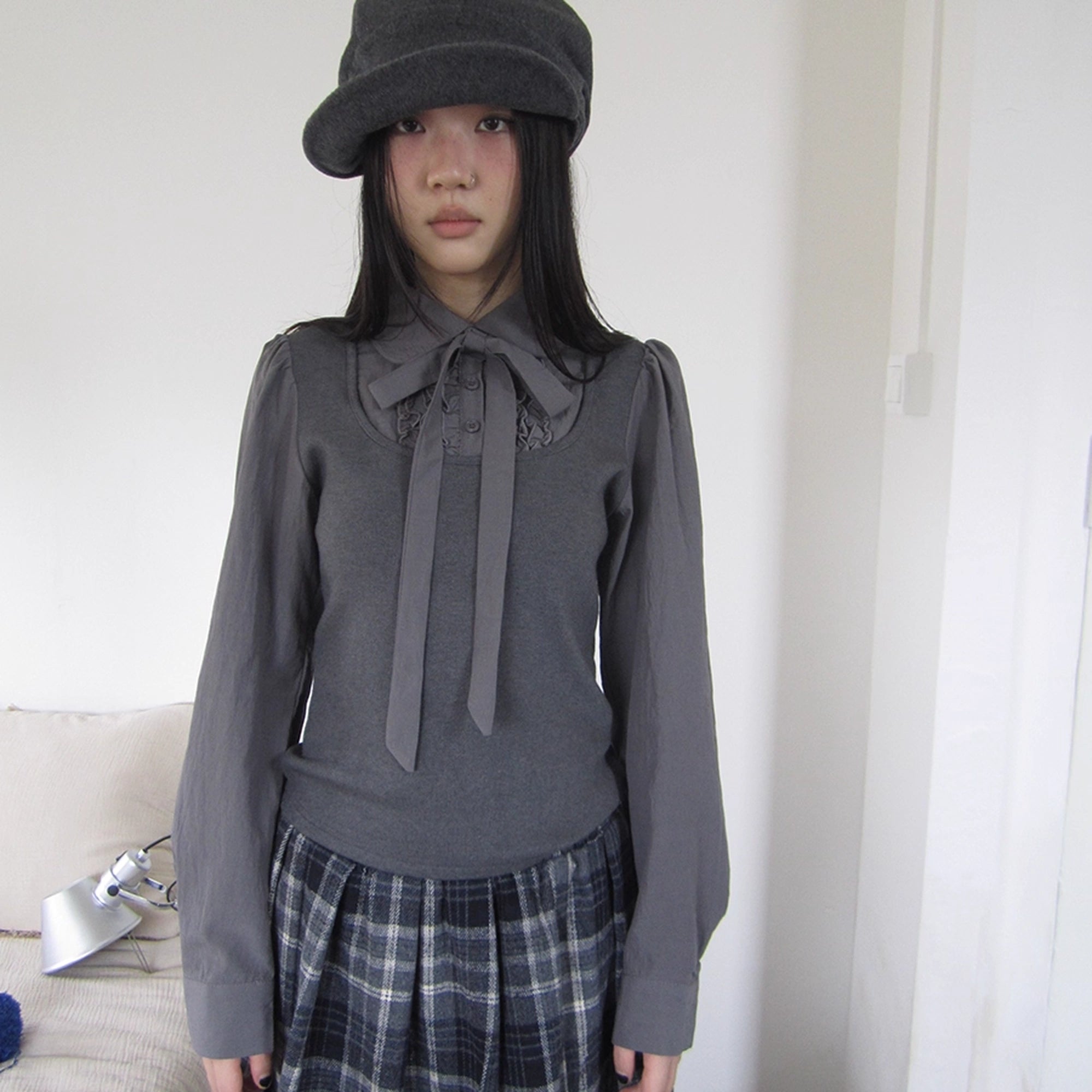 ang_project_Vintage_Ruffled_Lace_Up_Vest_Blouse_MISSTT