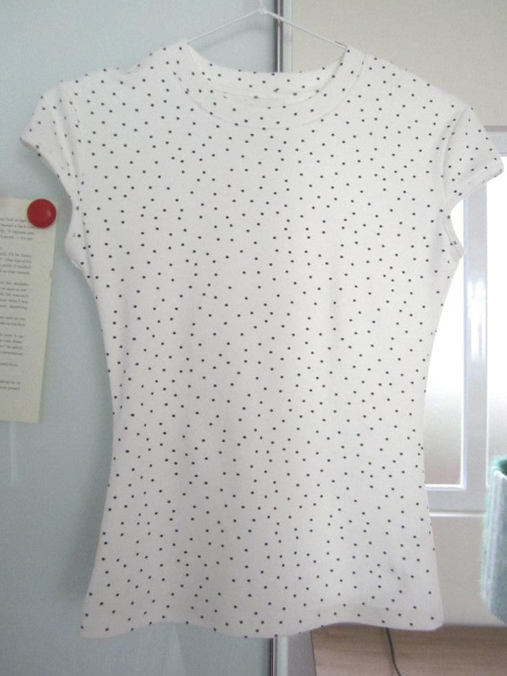 ang project Vintage Star And Polka Dot Print Slim Fit Women&