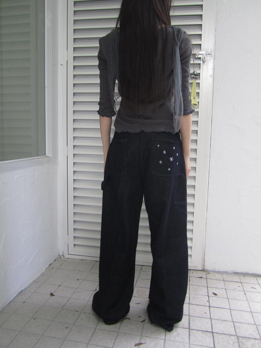 ang project Vintage Star Embroidered Loose Women&
