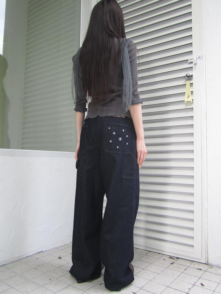 ang project Vintage Star Embroidered Loose Women&