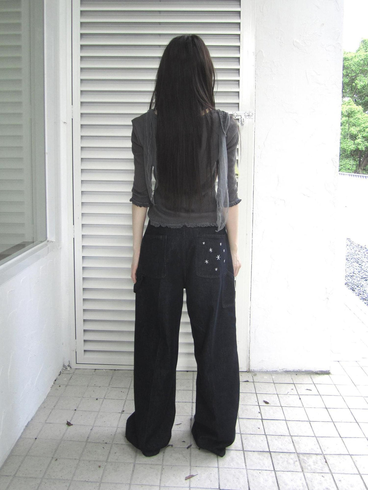 ang project Vintage Star Embroidered Loose Women&