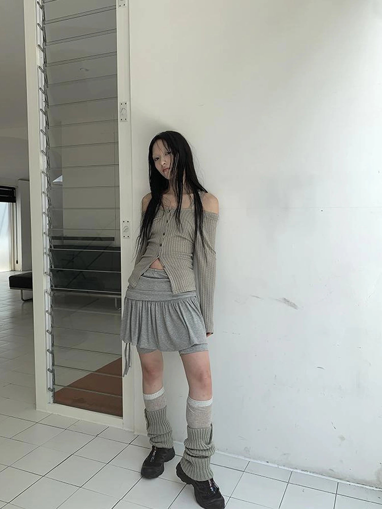 Vintage Textured Button Front Knit Bolero