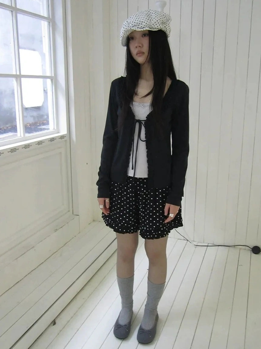 ang project Vintage Two Tone Bow Tie Peplum Blouse T-shirt