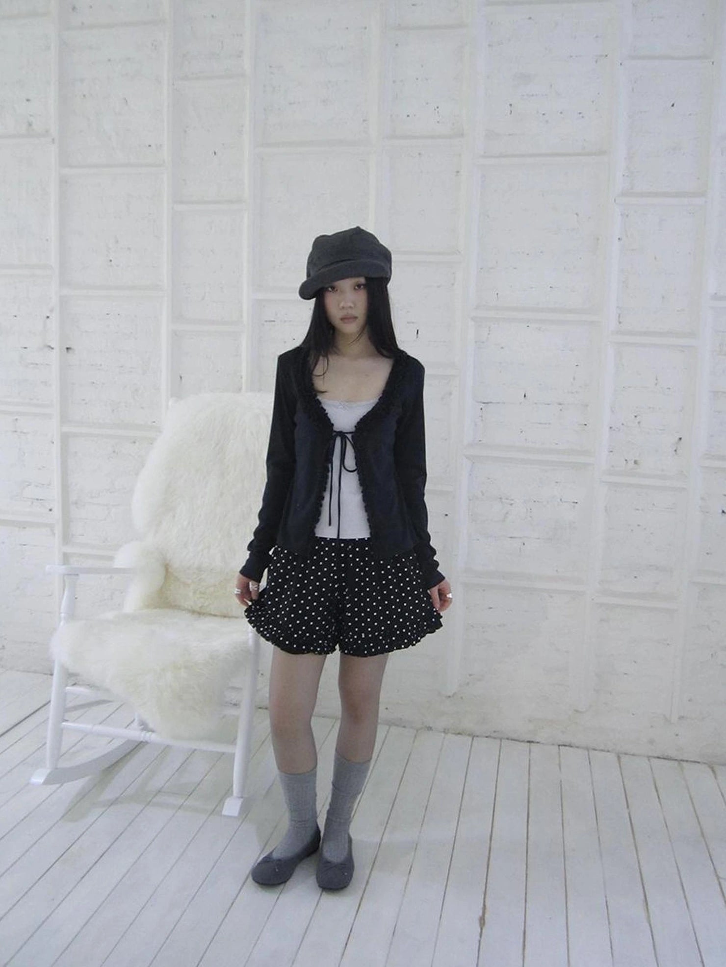 ang project Vintage Two Tone Bow Tie Peplum Blouse T-shirt