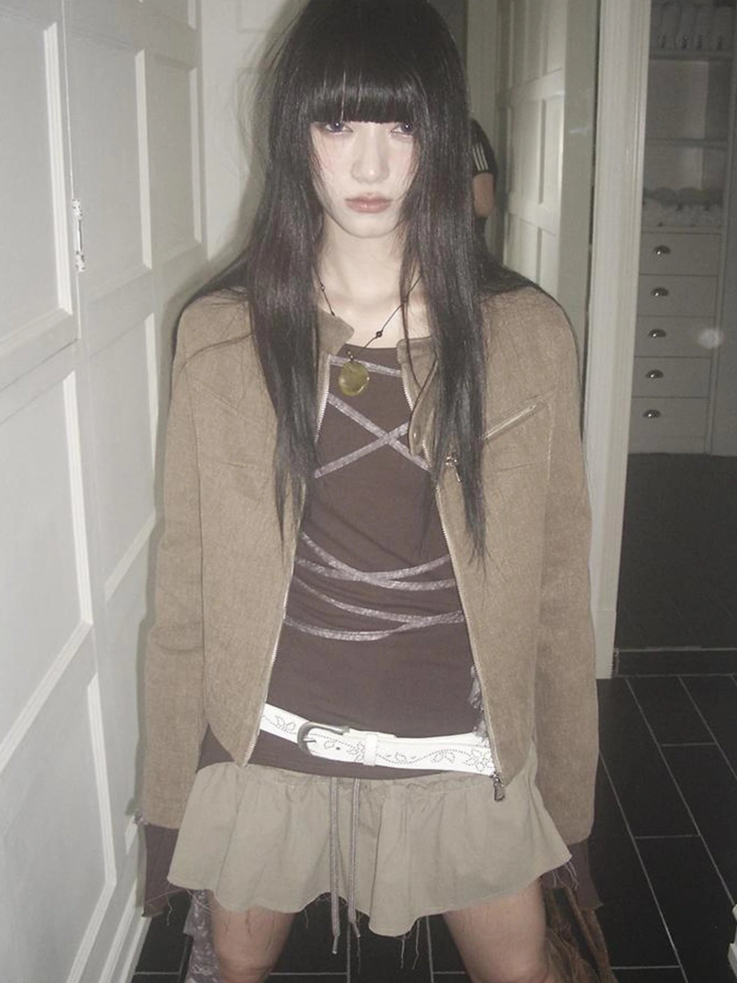 Y2K Studded Metal Buckle Vintage Punk Belt