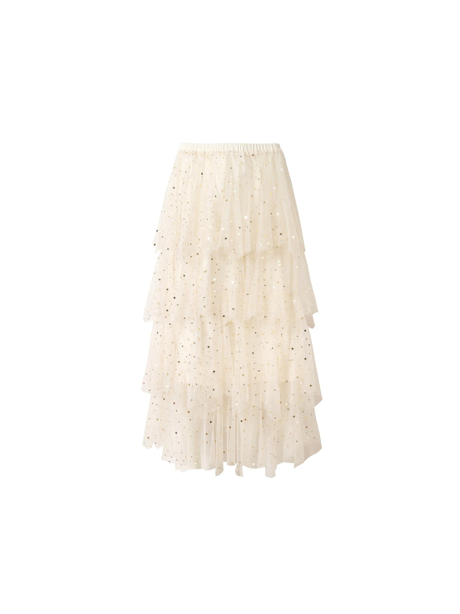 Ballet Pure Sexy Star Layered Tulle Midi Dress