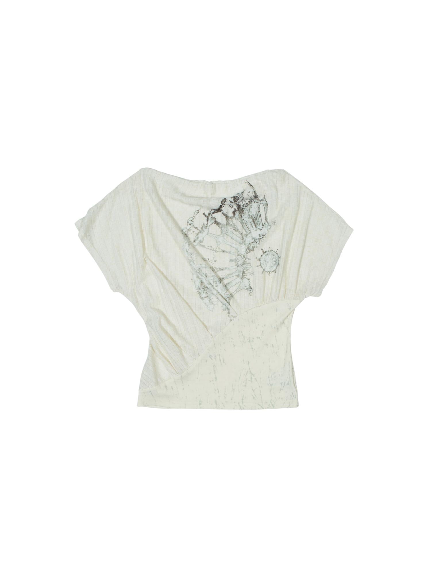 ARIADNAw Transparent Print Multi Wear T Shirt SS25 Lightweight Blend