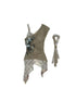 Punk Asymmetrical Layered Bralette With Scarf