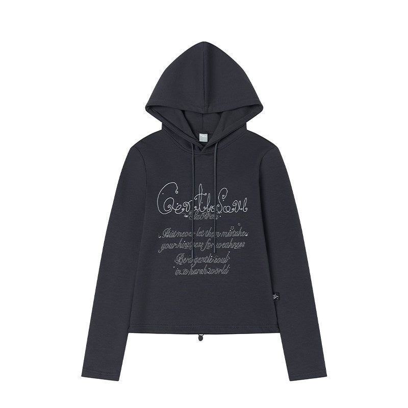 atrandom_Dark_Gray_Air_Layer_Letter_Print_Drawstring_Hooded_Women&