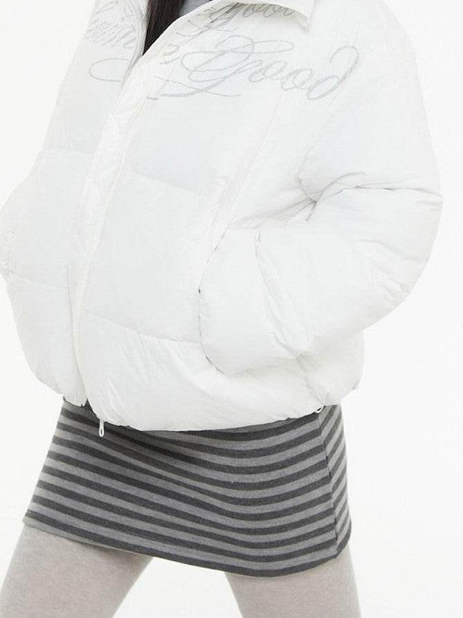 atrandom Dark Gray Zebra Stripe Spliced Brushed Fleece Women&