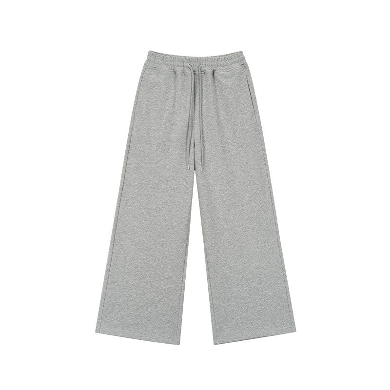 atrandom_Gray_Drawstring_Elastic_Waist_Terry_Women&