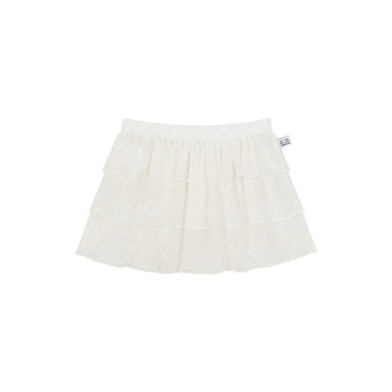 atrandom_Jacquard_Lace_Bow_Short_Layered_A_Line_Women&