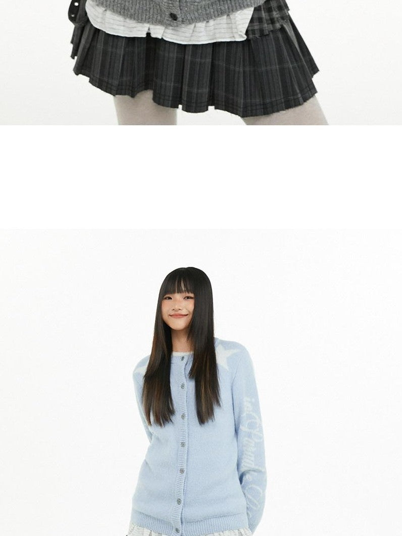 atrandom Relaxed Star Jacquard Crewneck Knit Women&