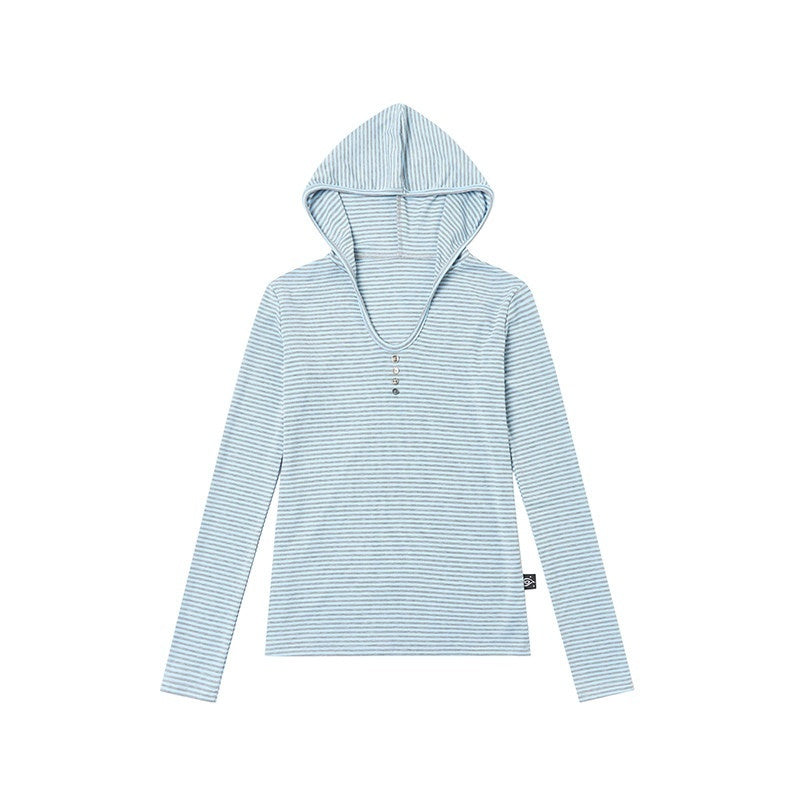 atrandom_Striped_Hooded_Button_Knit_Women&