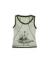 Vintage Punk Print Knit Vest Top