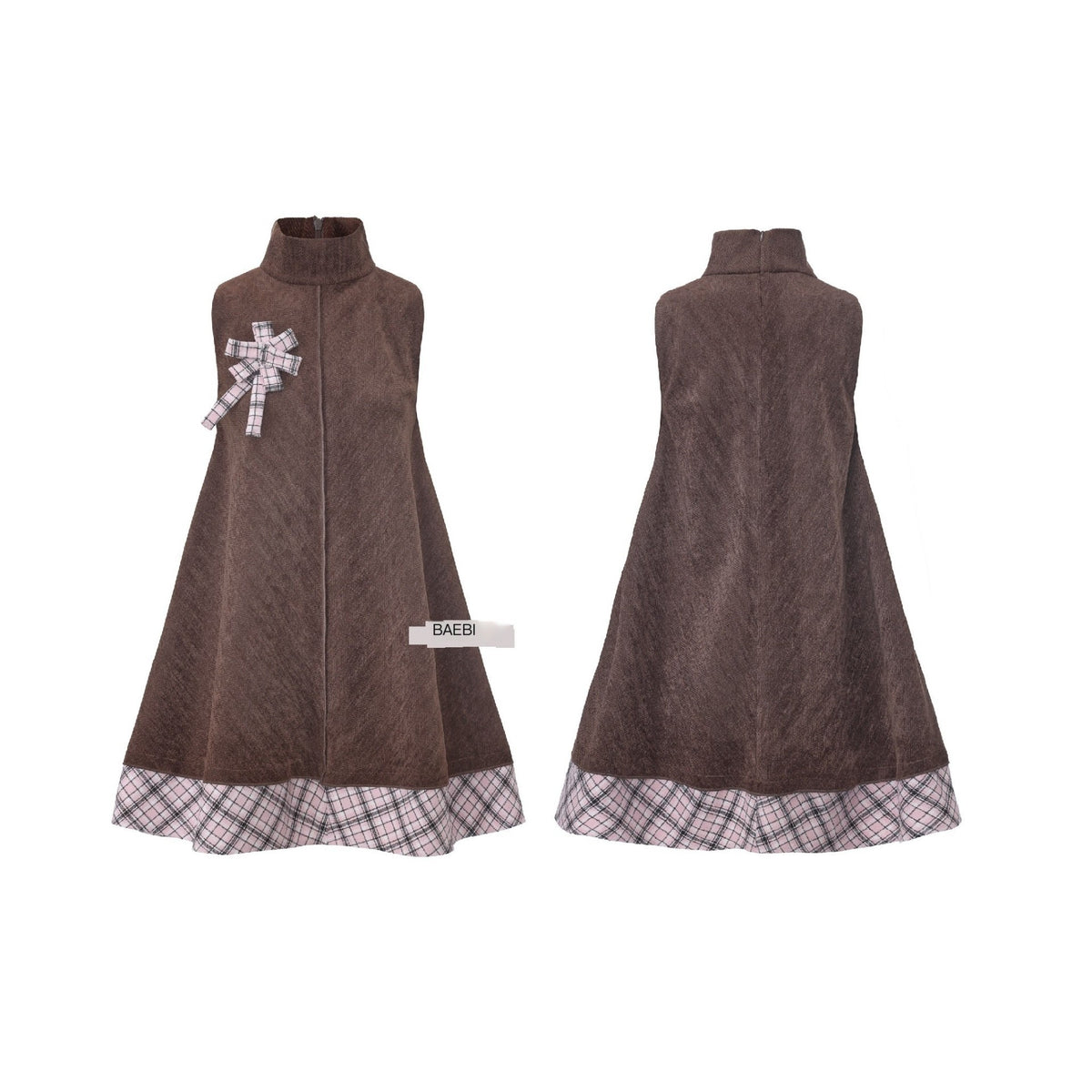 bae_bi_Plaid_Velvet_Colorblock_Princess_Women&